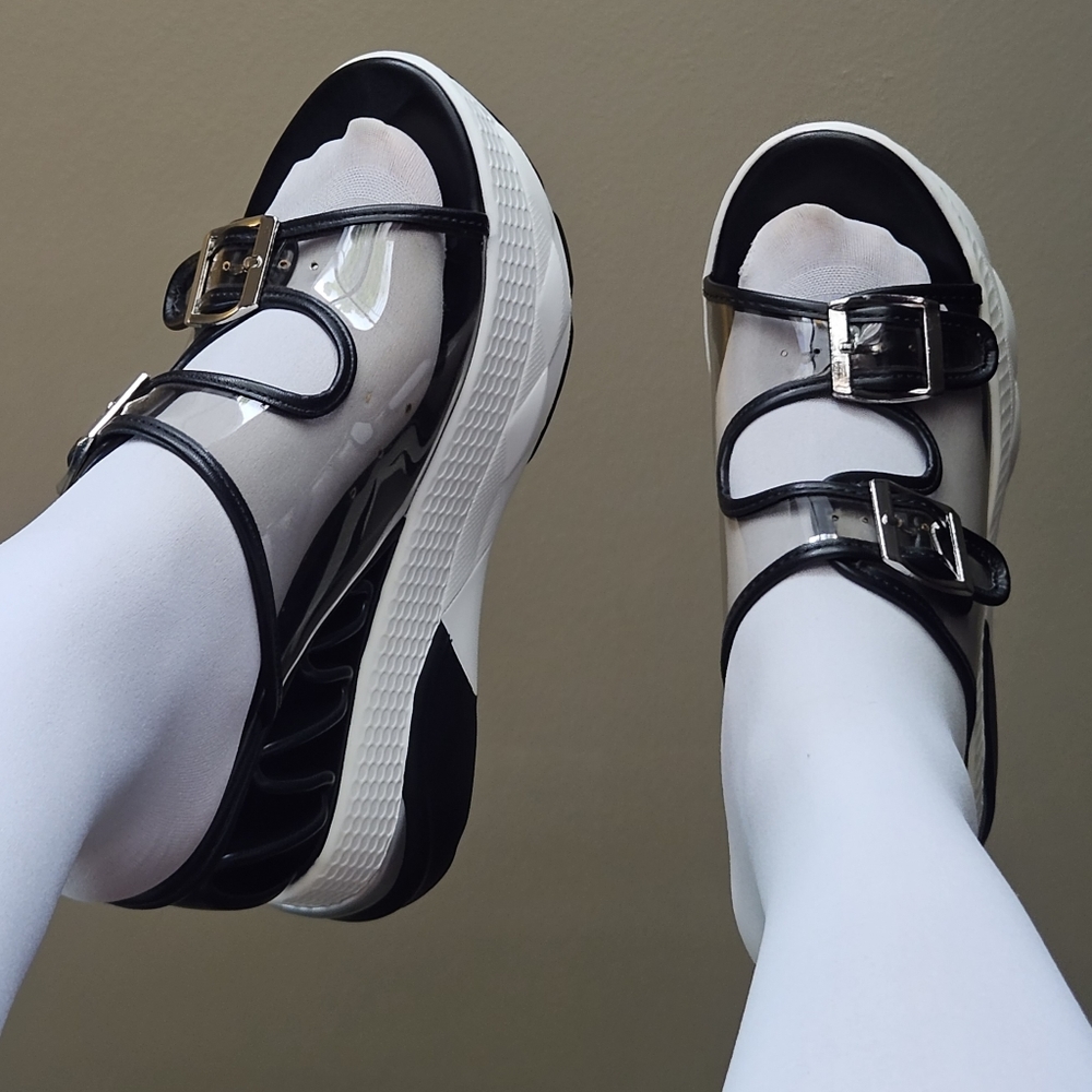 Cape Robbin Roadster Platform Wedge Heel Sneaker Sandals